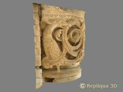 Prise d'empreinte sans contact d'un élément architectural du Moyen-Age en vue de la réalisation de produits dérivés - Repliqua 3D:sauvegarde et diffusion du Patrimoine